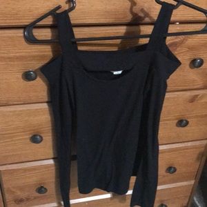 aeropostale, off the shoulder black long sleeve